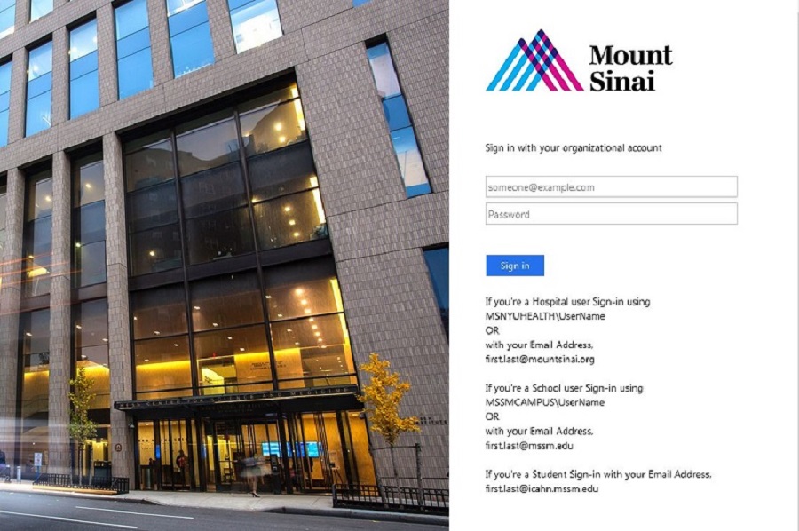 Mount Sinai Email Login
