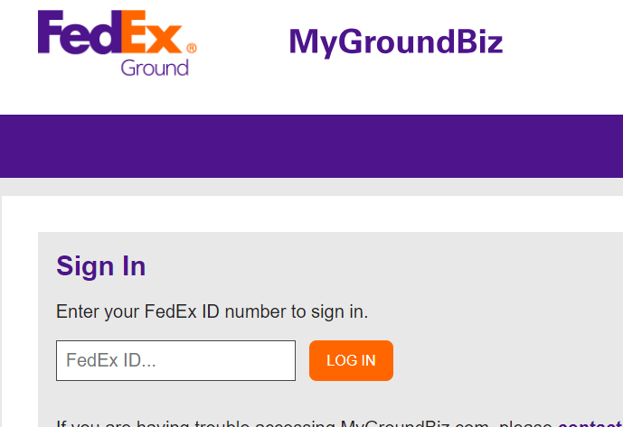 enter your FedEx User ID